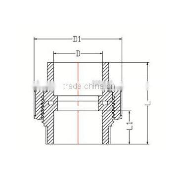 HIGH QUANLITY UNION OF PVC GB INDUSTRIAL PRESSURE PIPES & FITTINGS FOR WATER SUPPLY photo-2
