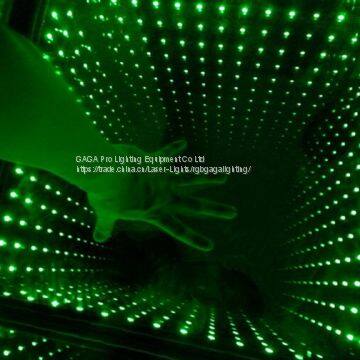 Time Tunnel 3D Effect Decoration Wedding LED Lighted Glass Mirror Dance Floor with WiFi Mobile Phone