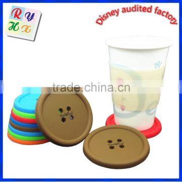 2017 Hot selling silicone table mat,silicone cup coasters baking kitchen tableware