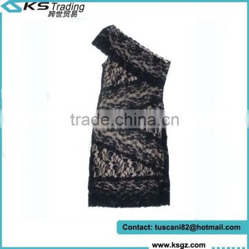 New Woman Sexy Black Lace Slender Fashion Dress