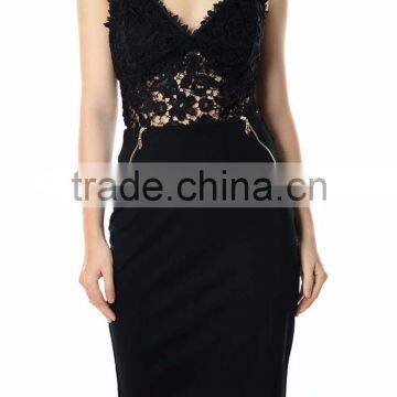 Elegant Smart Lady Lace Dress New Design Cocktail Dress Evening Dress photo-3
