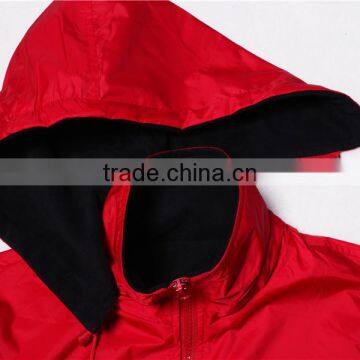 High Quality Style 100% Polyester Waterproof Reversible Softshell Jacket photo-3