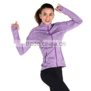 Wholesale Women Gym Fitness Jacket Breathable Outer Sports Wear 2017 photo-4