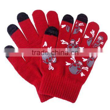 fashion printed touch screen gloves phone gloves