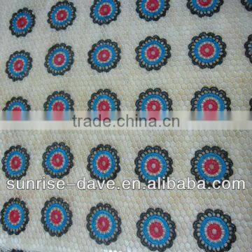 Wholesale Fashion African Crochet Lace Fabrics Colorful Flower Pattern photo-1