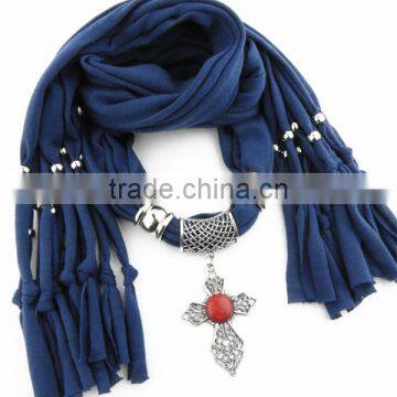 2016 Fashion Hollow Turquoise Leaf Pendant Infinity Scarves High End Long Jewlry Scarves for Valentine Gifts photo-6