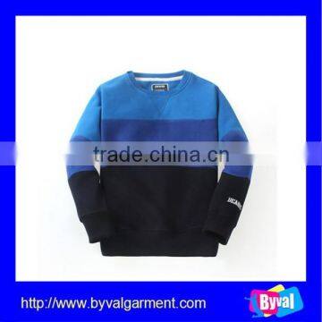 Wholesale plain kids pullover hoodies OEM stripe hoodies for children