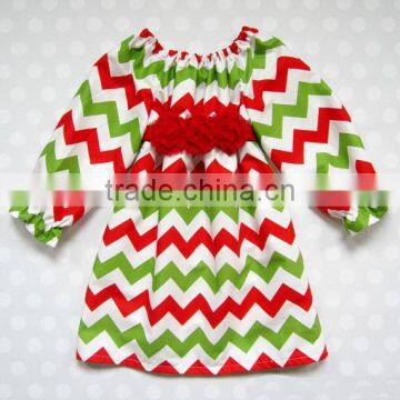 Wholesale Girls Chevron Dress Toddler Girl Dresses Simple Dress For Kids photo-2