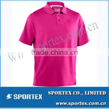 Pink Color Mens Euro Performance Short Sleeve Man T-Shirt MZ0167