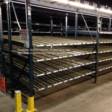 Gravity Carton Flow Conveyor Roller Rack , Dynamic Flow Shelf
