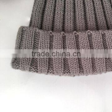 Myfur Wholesale Women Wool Beanie With Genuine Fox Body Fur Bobble