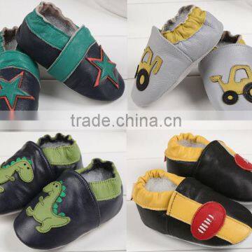 soft sole kids leather shoes