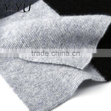 Newest Winter Women Stripe Color Block Turtleneck Cashmere Sweater photo-4