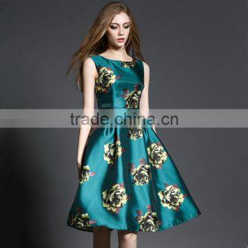 Fashion Women Sexy Sleeveless Embroidery Lace Cocktail Evening Dress photo-2