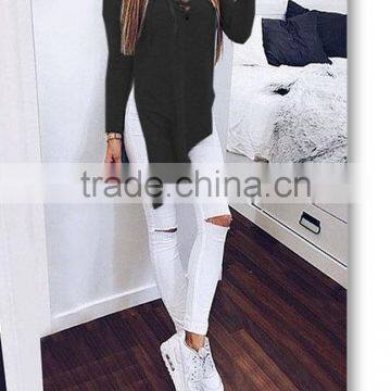 Women Long Sleeve T-shirt Irregular Ruffle Blouse Long Sleeve Tops Size S-XL Casual Shirt for Woman photo-2