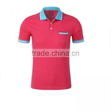 Custom T Shirts For Men With Collar Short Sleeve Dry Fit Polo Shirts 100% Cotton photo-3