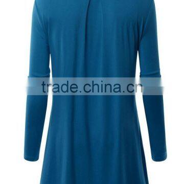 Women's Long Sleeve Plain Blank Solid Color Modal t Shirts Manufacturer in China photo-3
