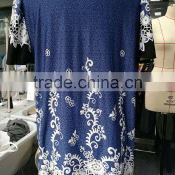 2017 High Quality Multi Color Women Denim Spring New Design Normal Blouse photo-2