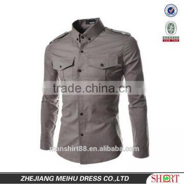 Button Down Uniform Multiple Color Men Shirts photo-3