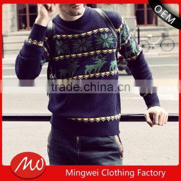 many new designs men stripe knitted christmas for men christmas pullover sweater