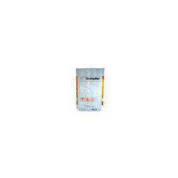 Side-gusset Block bottom PE valve bags for packing pulverous , Up to 110LBS Capacity