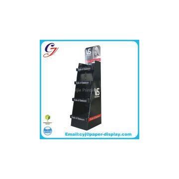 Flooring cardboard display for shampoo promotional sale