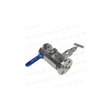 Forged Steel Double Block And Bleed DBB Ball Valve With Flange Or Thread Ends Lever Operation