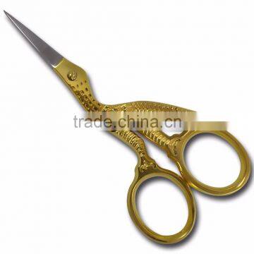 Seagull Bird Gold Stainlees steel Household scissors