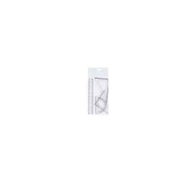 Ruler set, plastic Ruler set, ruler