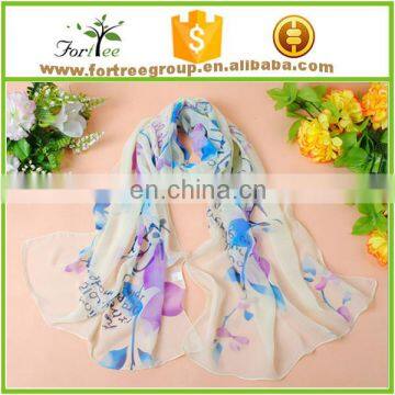 2016 women fashionable printed scarf wholesale polyester scarf