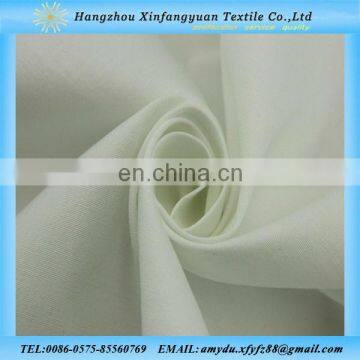 2016 plain dyed white 97 cotton spandex poplin fabric