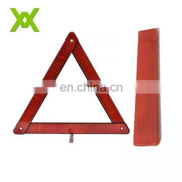 red safety reflective warning triangle use for emergency car tool