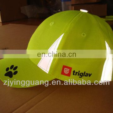 Hi-Vis Baseball Cap With Reflective Tape