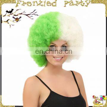 Green and White Ombre Two Tone Afro Kinky Hair FGW-0026 photo-2