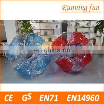 TPU/PVC football inflatable body zorb ball/ bubble human soccer ball,inflatable life size balls