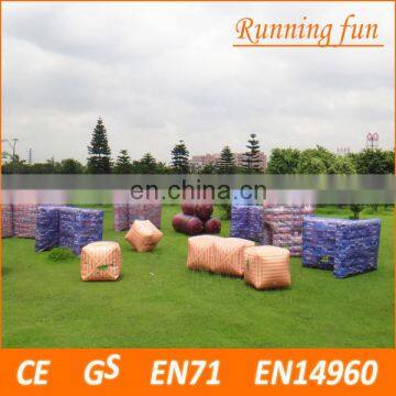 Outdoor exciting and funny Heavy Duty PVC Inflatable Paintball Bunker