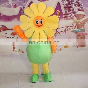 HI CE Approve sunflower mascot costume plush adult mascot costume foe sale