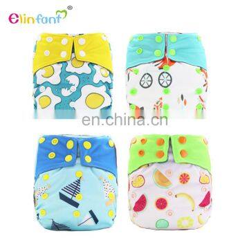 Elinfant cheap price os waterproof AIO oem cloth diaper pads for baby