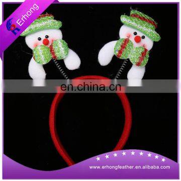 Green/White Diy Funny Cute Snowman Christmas Headband