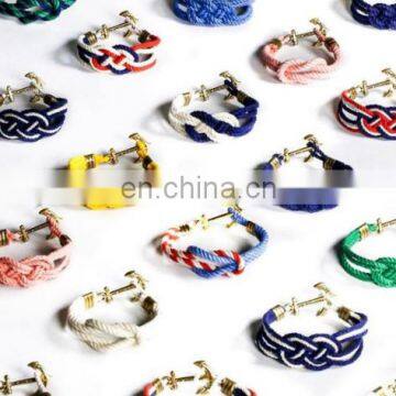 ANCHOR ROPE BRACELET COTTON ROPE MENS BRACELET