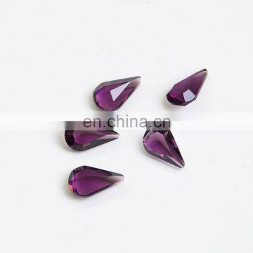 DZ-3018 drop shaped point back unfoiled crystal fancy stones for jewelry