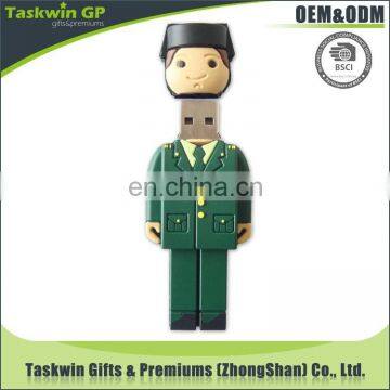 China Zhongshan Region Promotion Uniform Flash Drive , Custom PVC 4GB USB Flash Drive photo-3