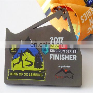 wholesale factory running medal brass copper zine alloy award