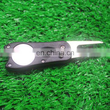 Custom Divot Switch Blade Divot Repair Tool with Removable golf Ball Marker