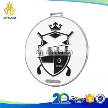 Custom Zinc Alloy Soft Enamel Golf Bag Tag in Shiny Finish