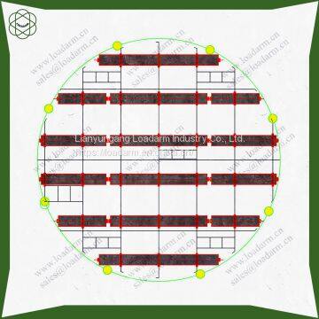 chemical storage equipment hexagon aluminum internal floating roof