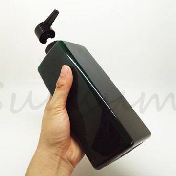 Black Color Rectangle Shower Gel Hair Care Products Shampoo Bottle photo-4