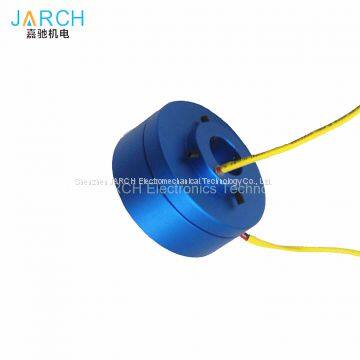 Through hole size 3mm-70mm Flat PCB pancake slip ring flanges connectors