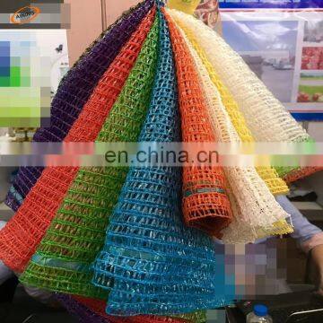 PE Raschel Mesh Bag/Wholesale Knitted Plastic Onion/fruit Mesh Bags for Sale