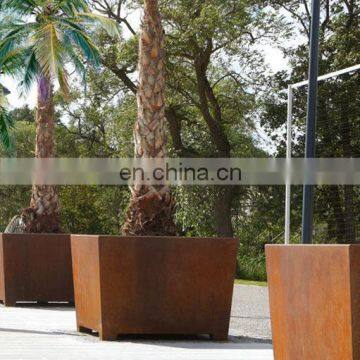 Corten Steel Garden Tree Planters Weathering Steel Box photo-6